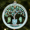 Custom Long Distance Acrylic Ornament - Personalized Christmas Birthday Gifts For Mom, Dad, Brother, Sister - Love Keeps Us Connected