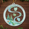 Custom Long Distance Acrylic Ornament - Personalized Christmas Birthday Gifts For Mom, Dad, Brother, Sister - Our Hearts Are Connected
