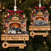 Custom First Christmas Wooden Ornament With Tag - Personalized Christmas Birthday Gifts For Dog Cat Lovers, Dog Dad And Mom, Cat Owners - Paws In New Home