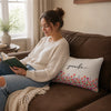 Custom Woven Pillow - Personalized Birthday Gifts For Wife, Daughter, Besties, Sisters, Granddaughter, Grandma, Mom, Yourself - Dreaming In Wild Blooms
