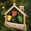 Custom Long Distance Acrylic Ornament - Personalized Christmas Birthday Gifts For Mom, Dad, Brother, Sister - Connected By Love Across States