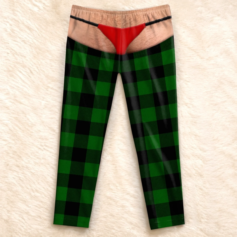 Custom Funny Pajama Pants - Personalized Christmas Birthday Gifts For Husband, Son, Grandson, Brother, Grandpa, Dad, Yourself - Festive And Unprepared