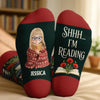 Custom Crew Socks - Personalized Bookish Gifts For Book Lovers, Bookworms, Readers - Books Before Everything