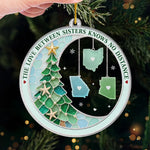 Custom Acrylic Ornament - Personalized Best Friend Christmas Birthday Gifts For Women, Besties, Sisters, BFF - Wish You Lived Closer