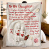 Custom Blanket - Personalized Birthday Gifts For Daughter - Wrapped In Love Everyday Always