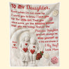Custom Blanket - Personalized Birthday Gifts For Daughter - Wrapped In Love Everyday Always