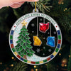Custom Long Distance Acrylic Ornament - Personalized Christmas Birthday Gifts For Mom, Dad, Brother, Sister - Christmas Sparkles Brighter With Family