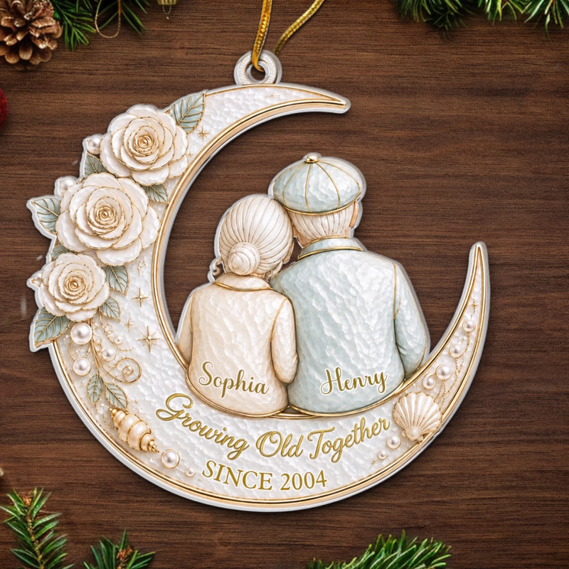 Custom Acrylic Ornament - Personalized Anniversary Christmas Wedding Gifts For Husband And Wife, Him And Her - From This Day To Forever