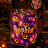 Custom LED Light Bucket Bag - Personalized Halloween  Birthday Gifts For Kids - Give Me All The Candy