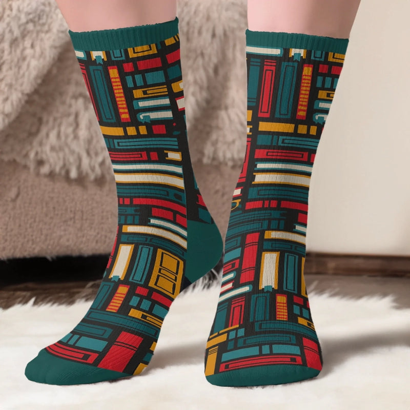 Custom Crew Socks - Personalized Bookish Gifts For Book Lovers, Bookworms, Dog Dad And Mom, Cat Owners - Page Turner, Pup Lover