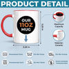 Custom Photo Accent Mug - Personalized Birthday Gifts For Dog Cat Lovers, Dog Dad And Mom, Cat Owners - Warm Sips, Loved Face