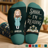 Custom Crew Socks - Personalized Bookish Gifts For Book Lovers, Bookworms, Readers - A Day Well Read