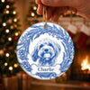 Custom Photo Ceramic Ornament - Personalized Pet Christmas Memorial Sympathy Gifts For Dogs, Cats - Forever Loved Always Remembered