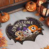 Custom Shaped Doormat - Personalized Halloween Decor Birthday Gifts For Dog Cat Lovers, Dog Dad And Mom, Cat Owners - A Very Spooky Home