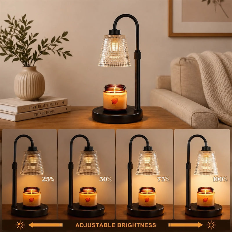Custom Photo Candle Warmer Lamp - Personalized   Pet Memorial Sympathy Gifts For Dogs, Cats - Angel Paws In Light