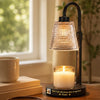 Custom Photo Candle Warmer Lamp - Personalized   Pet Memorial Sympathy Gifts For Dogs, Cats - Angel Paws In Light