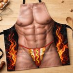Custom Funny Apron With Pocket - Personalized Birthday Gifts For Men - Just Out Here Showing Off