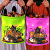 Custom LED Light Bucket Bag - Personalized Halloween  Birthday Gifts For Kids - Tiny Cute Trickster