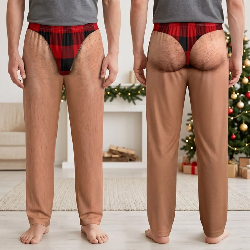 Custom Funny Pajama Pants - Personalized Christmas Birthday Gifts For Husband, Son, Grandson, Brother, Grandpa, Dad, Yourself - Lazy Days In Wild Style