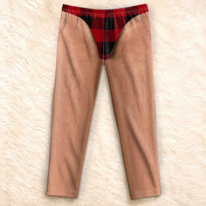 Custom Funny Pajama Pants - Personalized Christmas Birthday Gifts For Husband, Son, Grandson, Brother, Grandpa, Dad, Yourself - Lazy Days In Wild Style