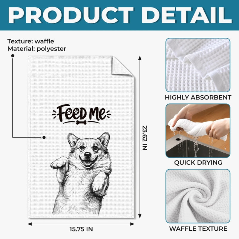 Custom Photo Kitchen Towel - Personalized Birthday Gifts For Dog Cat Lovers, Dog Dad And Mom, Cat Owners - My Pet Needs Me