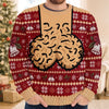 Custom Funny Ugly Sweatshirt - Personalized Christmas Birthday Gifts For Husband, Son, Grandson, Brother, Grandpa, Dad, Yourself - Jingle Balls All The Way Today