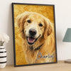 Custom Photo Vertical Poster - Personalized Pet Memorial Sympathy Gifts For Dogs, Cats  - Always Loved, Always Missed