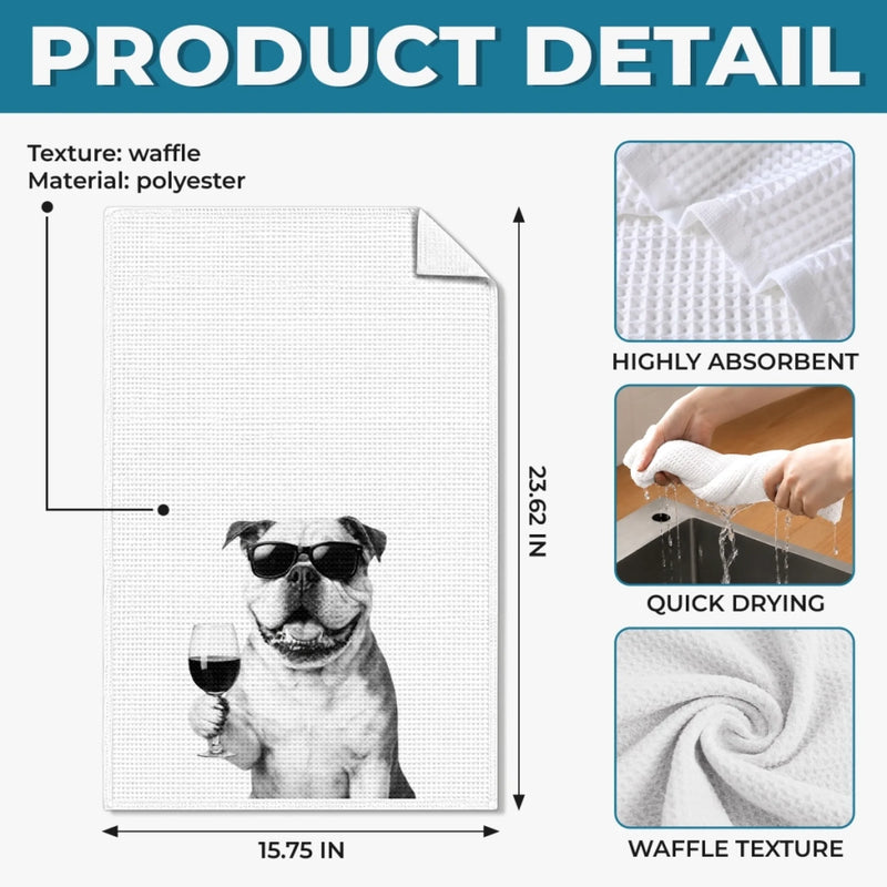 Custom Photo Funny Kitchen Towel - Personalized Birthday Gifts For Dog Cat Lovers, Dog Dad And Mom, Cat Owners - Cool Paws Only