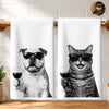 Custom Photo Funny Kitchen Towel - Personalized Birthday Gifts For Dog Cat Lovers, Dog Dad And Mom, Cat Owners - Cool Paws Only