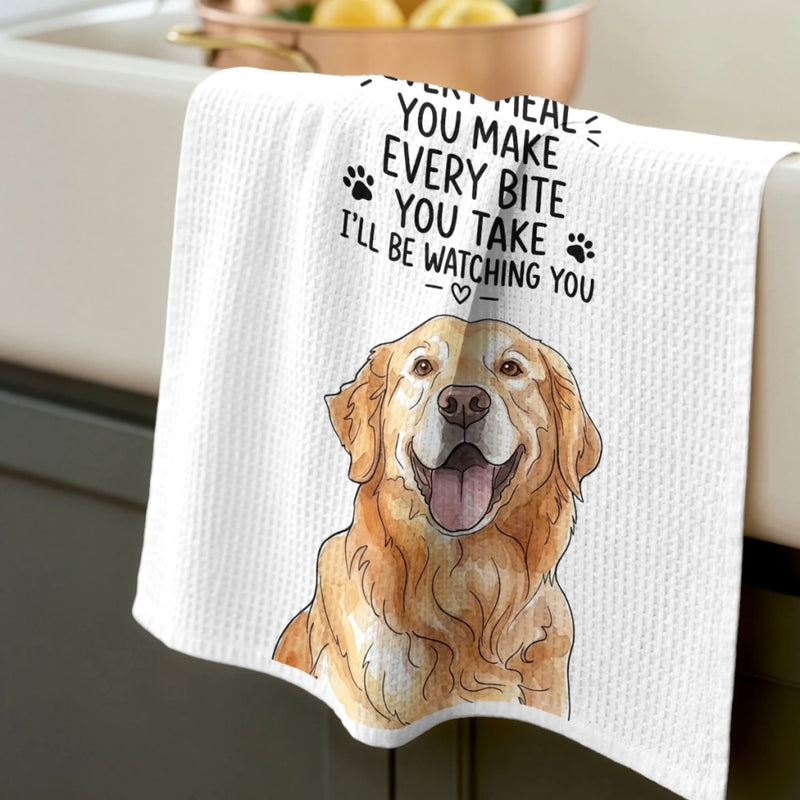 Custom Photo Kitchen Towel - Personalized Birthday Gifts For Dog Cat Lovers, Dog Dad And Mom, Cat Owners - Where Paws Meet Home