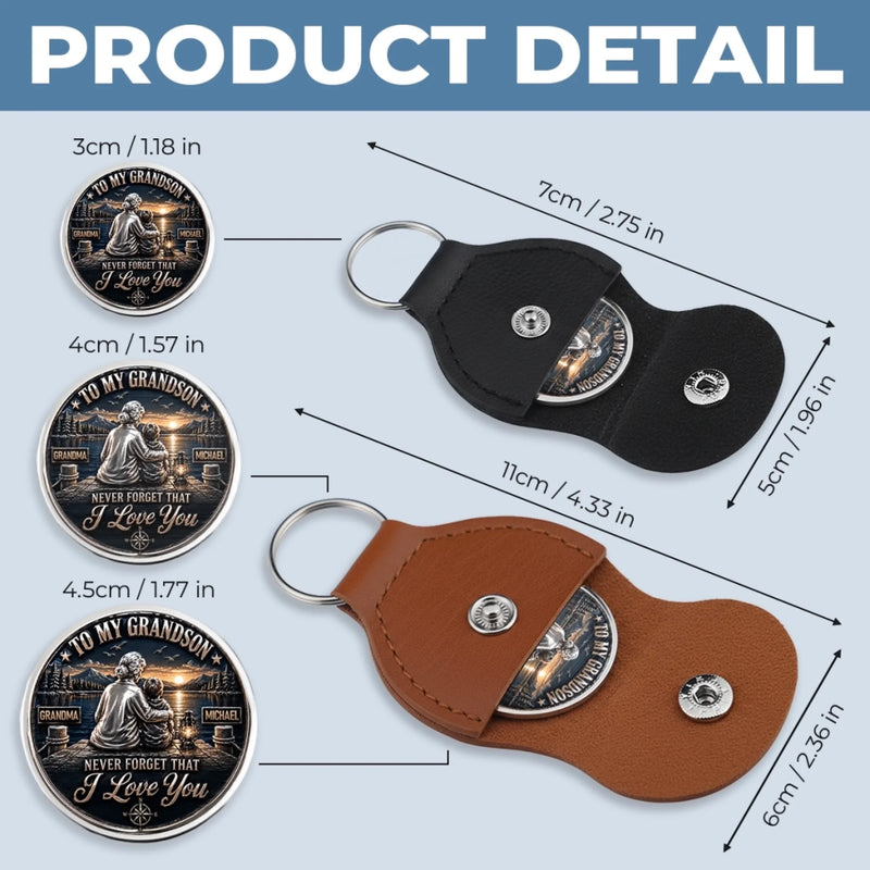 Custom Pocket Hug - Personalized Birthday Gifts For Grandson - Always My Little Man