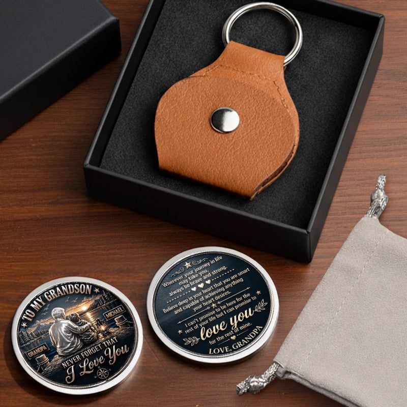 Custom Pocket Hug - Personalized Birthday Gifts For Grandson - Loved Beyond Measure