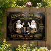 Custom Home Decor Metal Sign - Personalized Anniversary Wedding Gifts For Husband And Wife, Him And Her - Still Going Strong, Cheers