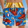 Custom Funny Patriotic Men Swim Trunks - Personalized Summer Vacation And Travel Gifts For Husband, Son, Grandson, Brother, Grandpa, Dad, Yourself - Tropical Mode Is Fully On