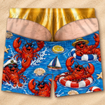 Custom Funny Patriotic Men Swim Trunks - Personalized Summer Vacation And Travel Gifts For Husband, Son, Grandson, Brother, Grandpa, Dad, Yourself - Tropical Mode Is Fully On