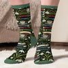 Custom Crew Socks - Personalized Bookish Gifts For Book Lovers, Bookworms, Readers - One More Chapter Is Never Just One