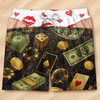 Custom Funny Patriotic Men Swim Trunks - Personalized Summer Vacation And Travel Gifts For Husband, Son, Grandson, Brother, Grandpa, Dad, Yourself - Check Out The Golden View