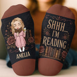 Custom Crew Socks - Personalized Bookish Gifts For Book Lovers, Bookworms, Readers - Lost In My Favorite Novel Today
