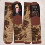 Custom Crew Socks - Personalized Bookish Gifts For Book Lovers, Bookworms, Readers - Lost In My Favorite Novel Today