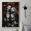 Custom Photo Vampire Portrait Vertical Poster - Personalized Halloween Decor Birthday Gifts For Mom, Dad, Brother, Sister - Frightfully Fun Family