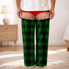 Custom Funny Pajama Pants - Personalized Christmas Birthday Gifts For Husband, Son, Grandson, Brother, Grandpa, Dad, Yourself - Holiday Look Gone Wild