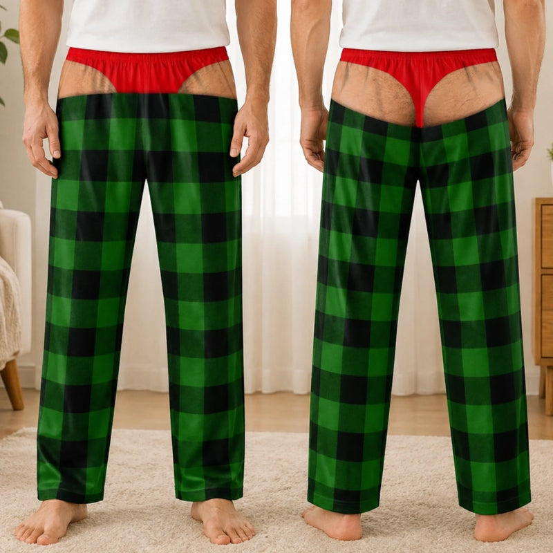 Custom Funny Pajama Pants - Personalized Christmas Birthday Gifts For Husband, Son, Grandson, Brother, Grandpa, Dad, Yourself - Festive Fashion Gone Wild
