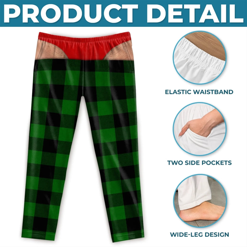 Custom Funny Pajama Pants - Personalized Christmas Birthday Gifts For Husband, Son, Grandson, Brother, Grandpa, Dad, Yourself - Festive Fashion Gone Wild