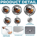 Custom BBQ Shaped Metal Sign - Personalized Grilling Gifts For BBQ Lovers, Husband, Son, Grandson, Brother, Grandpa, Dad, Yourself - Hot Smoke And Ice Cold Drinks