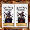 Custom Witchy Kitchen Towel - Personalized Halloween Birthday Gifts For Witch, Wife, Daughter, Besties, Sisters, Granddaughter, Grandma, Mom, Yourself - Witchy Magic, Sweet Home