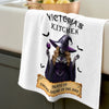 Custom Witchy Kitchen Towel - Personalized Halloween Birthday Gifts For Witch, Wife, Daughter, Besties, Sisters, Granddaughter, Grandma, Mom, Yourself - Witchy Magic, Sweet Home
