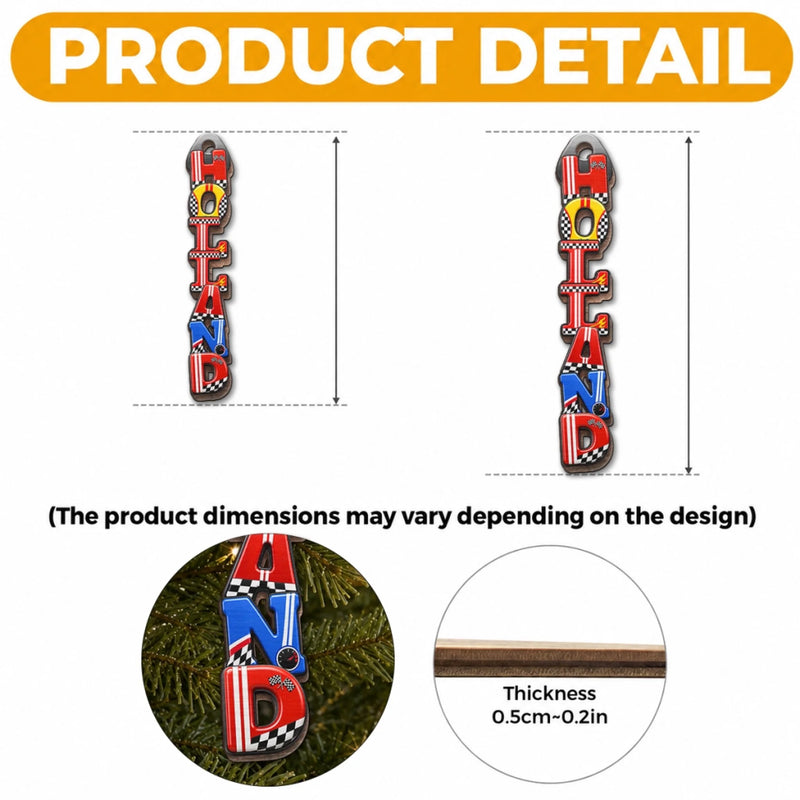 Custom Letter Wooden Ornament - Personalized Christmas Birthday Gifts For Mom, Dad, Brother, Sister, Kids, Sports Fans, Sports Lovers - Level Up Your Daily Fun