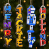 Custom Letter Wooden Ornament - Personalized Christmas Birthday Gifts For Mom, Dad, Brother, Sister, Kids, Sports Fans, Sports Lovers - Level Up Your Daily Fun