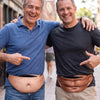 Custom Funny Belly Fanny Pack - Personalized Birthday Gifts For Husband, Son, Grandson, Brother, Grandpa, Dad, Yourself - Big Belly, Bigger Smiles