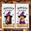 Custom Witchy Kitchen Towel - Personalized Halloween Birthday Gifts For Witch, Wife, Daughter, Besties, Sisters, Granddaughter, Grandma, Mom, Yourself - Into The Soup, Darling